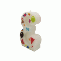 Verjaardagskaars Cijferkaars 3