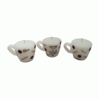 Kaarsen Kopje Koffie set van 3 stuks