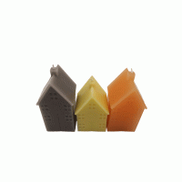 Nederlandse Grachtenhuisjes Souvenir Kaarsen set van 3 stuks