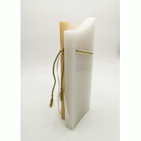 Huwelijkskaars met Gouden Ringen 