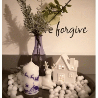 Kerstkaars Winter huis