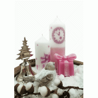 Kaarsen Hallo Nieuwe Jaar Kaarsen set van 3 stuks