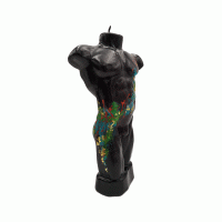 Sexy Mannelijke Torso Figuurkaars Mannelijke Figuur Kunstwerk Art object Naked Body Torso