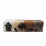 Interieur, Kaarsen Kubus Sweet Home set van 4 stuks