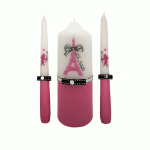 Valentijn Kaarsen Paris Rosé set van 3 stuks