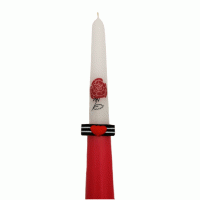 Gotische Valentijn Kaarsen Romantische Rozen set van 2 stuks