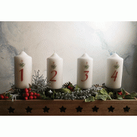 ADVENTSKAARSEN set van 4 stuks