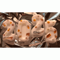 Gelukkig Nieuwjaar 2024 glitterconfetti set van 4 stuks