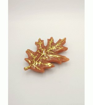 Herfstblad kaars 190x150x30 mm