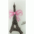 Valentijn kaarsen Romantische Eiffeltoren set van 2 stuks 
