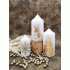 Kerst Cadeauset Gouden Kaarsen Set 3 stuks