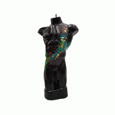 Sexy Mannelijke Torso Figuurkaars Mannelijke Figuur Kunstwerk Art object Naked Body Torso