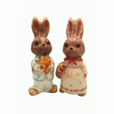 Paashazen De Beste Vrienden set van 2 stuks 26 cm. Paashazen De Beste Vrienden set van 2 stuks 26 cm.